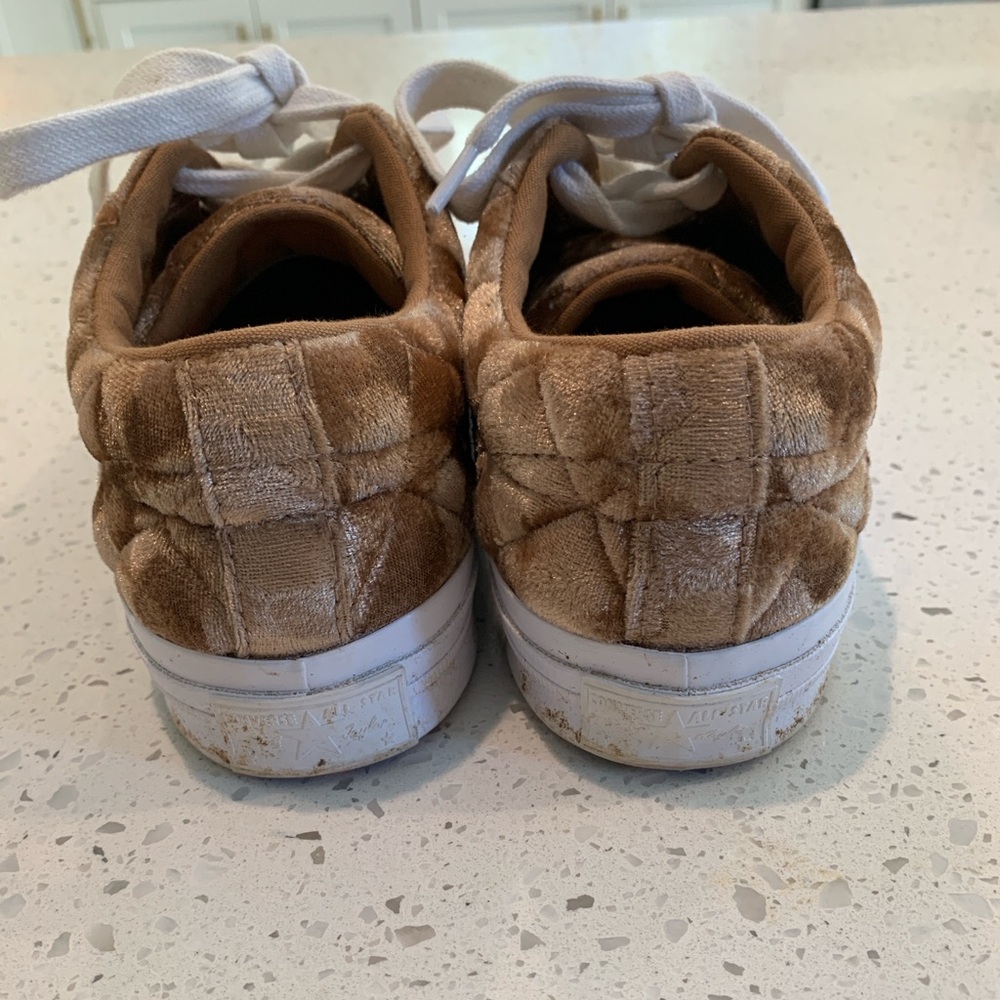 Converse x Golf Le Fleur One Star Ox TTC Quilted Velvet Brown Sugar - Picture 7 of 11